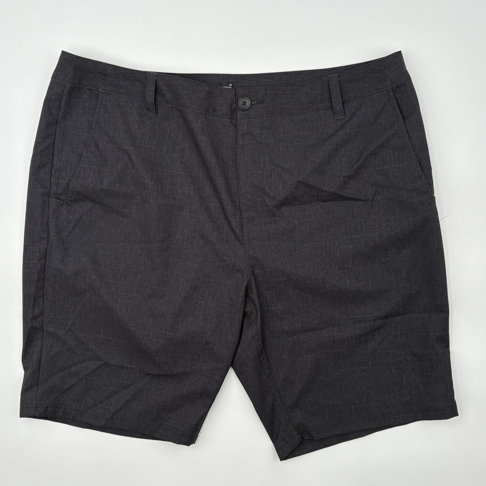 Oakley Hybrid Shorts Mens 40 Black Heather Board‎ Stretch Golf Walk Beach